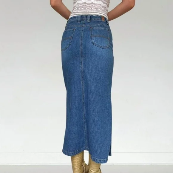 Union Bay Denim Midi/Maxi Skirt Size S - Picture 3 of 5
